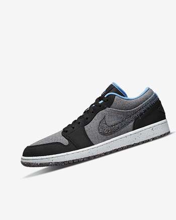 Trampki Męskie Nike Air Jordan 1 Low SE Szare Czarne Niebieskie Niebieskie | PL_3010