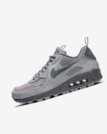 Trampki Męskie Nike Air Max 90 Surplus Szare Różowe Głęboka Niebieskie Szare | PL_3195