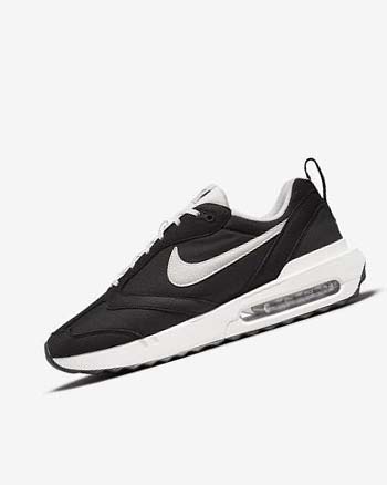Trampki Męskie Nike Air Max Dawn Czarne Metal Srebrne Pomarańczowe Białe | PL_4543