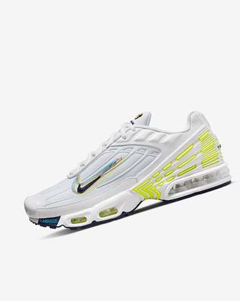 Trampki Męskie Nike Air Max Plus 3 Białe Głęboka Niebieskie Niebieskie | PL_2307
