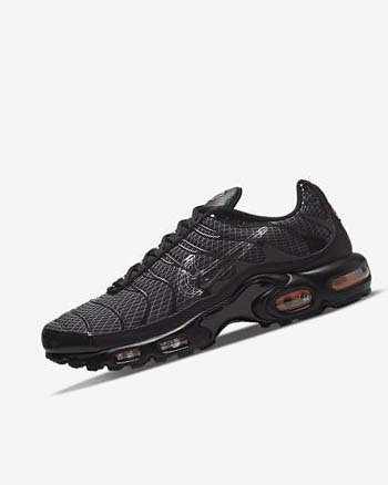 Trampki Męskie Nike Air Max Plus Czarne Pomarańczowe Szare Białe | PL_3060