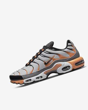 Trampki Męskie Nike Air Max Plus Szare Szare Jasny Żółte Czarne | PL_2644