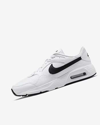 Trampki Męskie Nike Air Max SC Białe Białe Czarne | PL_5483
