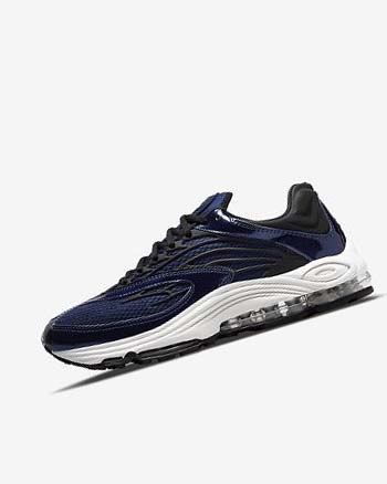 Trampki Męskie Nike Air Tuned Max Niebieskie Białe Czarne | PL_2253