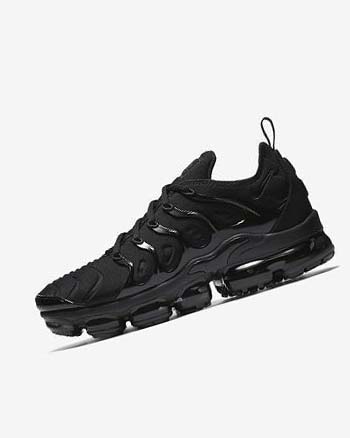 Trampki Męskie Nike Air VaporMax Plus Czarne Czarne Ciemny Szare | PL_4681