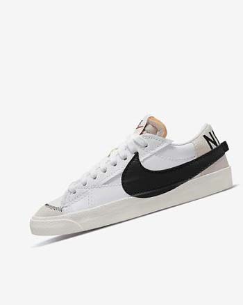 Trampki Męskie Nike Blazer Low '77 Jumbo Białe Białe Czarne | PL_2219