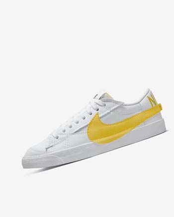 Trampki Męskie Nike Blazer Low Jumbo Białe Czarne Pomarańczowe | PL_4675