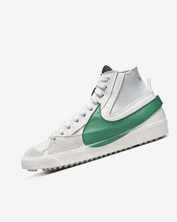 Trampki Męskie Nike Blazer Mid '77 Jumbo Białe Niebieskie | PL_2339