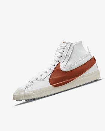 Trampki Męskie Nike Blazer Mid '77 Jumbo Białe Białe Ciemny | PL_3268