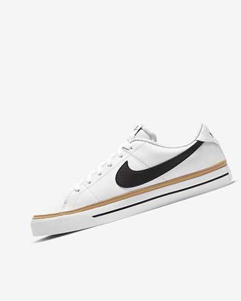 Trampki Męskie Nike Court Legacy Białe Głęboka Brązowe Czarne | PL_4845