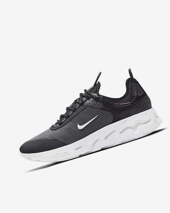 Trampki Męskie Nike React Live Czarne Ciemny Szare Białe | PL_5268