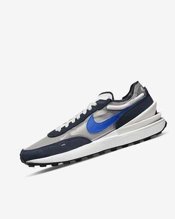 Trampki Męskie Nike Waffle One SE Ciemny Obsidian Czarne Królewski Niebieski | PL_4617