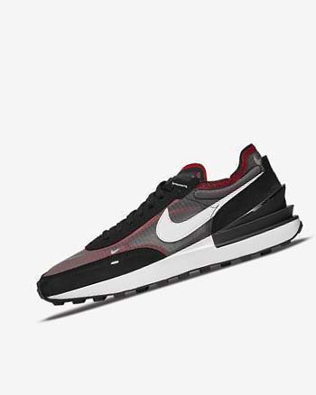 Trampki Męskie Nike Waffle One SE Czarne Czerwone Białe | PL_3183